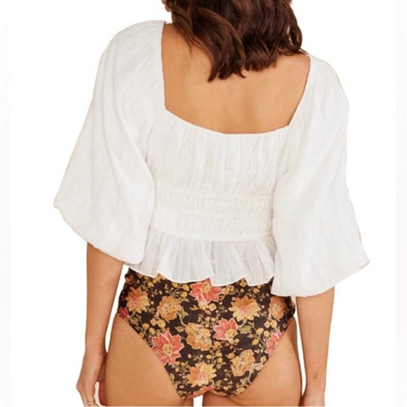 Minkpink Norah NWT 100% Cotton Top with Balloon Sleeve. - Picture 2 of 12